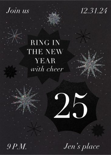 In the Stars - New Year's Eve Invitation by Paperless Post