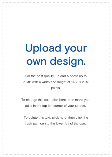 Custom Upload Invitation - Back