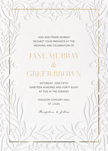 Enchanted - Wedding Invitation by Paperless Post - Back
