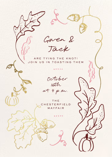 On the Vine - Bridal Shower Invitation by Pulp Templates Co.