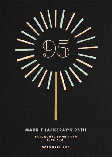 Year of the Sparkler - Birthday Invitation by Paperless Post