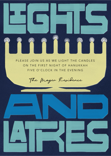 Shed Light - Hanukkah Invitation by Paperless Post