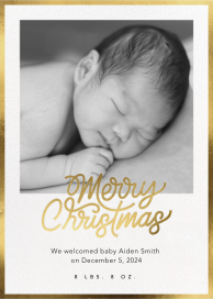 Shiny Border - Birth Announcement by Paperless Post