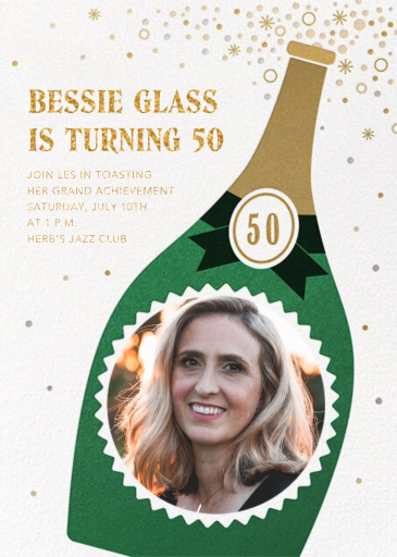 Bottle Model - Birthday Invitation by Paperless Post