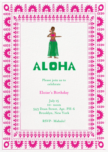 Pineapple Cake - Birthday Invitation by Mr. Boddington's Studio