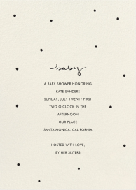 Baby Dots - Baby Shower Invitation by Sugar Paper