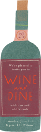Fine Wine Cutout - Party Invitation by Maisy Summer