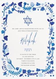 Hydrangeas and a Mitzvah - Bar & Bat Mitzvah Invitation by Mr. Boddington's Studio