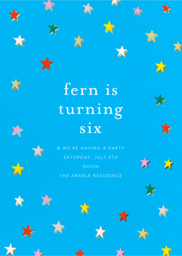 Falling Stars - Birthday Invitation by Ashley G