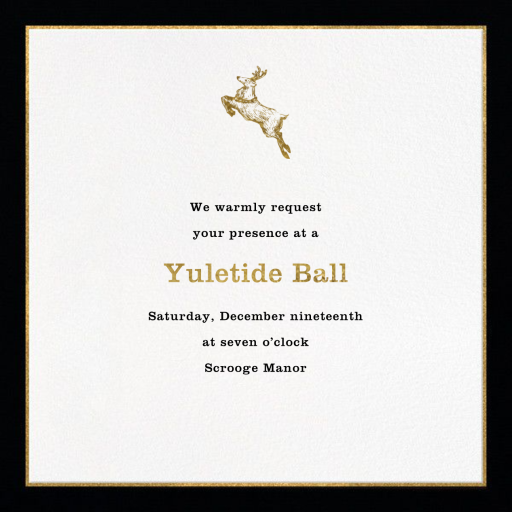 Oro - Holiday Party Invitation by Paperless Post