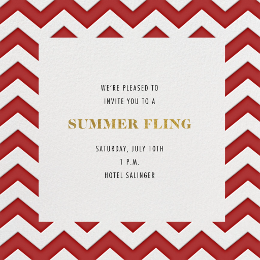 Chevrons - Square by Paperless Post