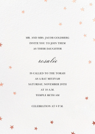 Nightly (Tall) - Bar & Bat Mitzvah Invitation by Paperless Post
