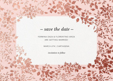 Richmond Park (Save the Date) by Oscar de la Renta