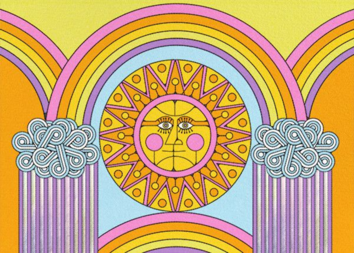 Rainbow Sun (Horizontal) (Nolan Pelletier) - Birthday Card by Red Cap Cards