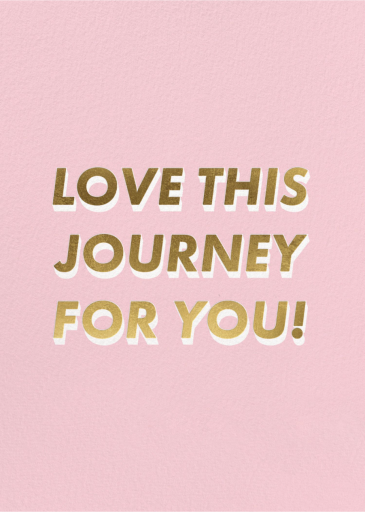 It’s the Journey - Business Greeting Card by Party Mountain