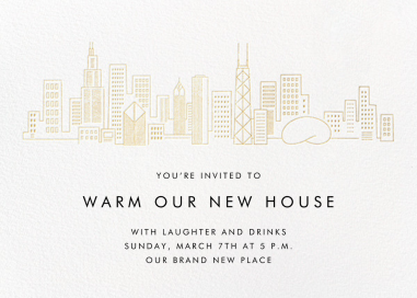 City Skyline View - Party Invitation by Paperless Post