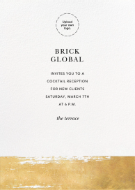 Simple Brushstroke - Cocktail Party Invitation by Sugar Paper