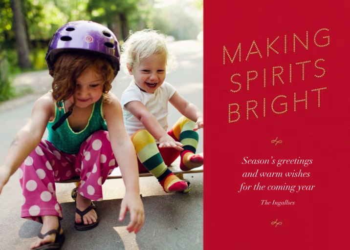 Bright Spirit Marquee - Christmas Card by Paperless Post