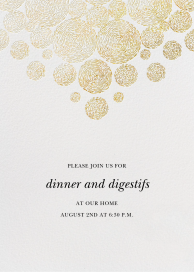 Radiant Swirls (Tall) - Party Invitation by Oscar de la Renta