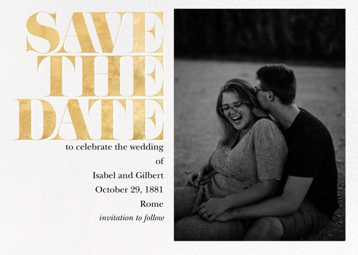 Vintage Book Save the Date (Photo) by kate spade new york