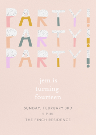 Party Party Party - Birthday Invitation by Ashley G