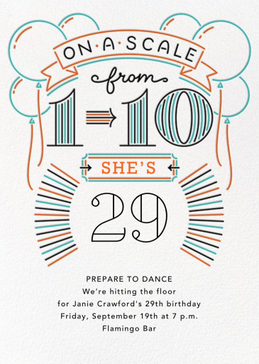 Your Age in Lights - Birthday Invitation by Paperless Post