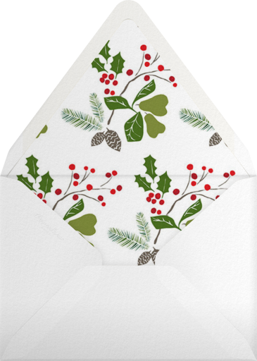 Holiday Brunch Birds - Crate & Barrel Envelope