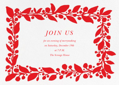 Hedera (Invitation) by Linda and Harriett