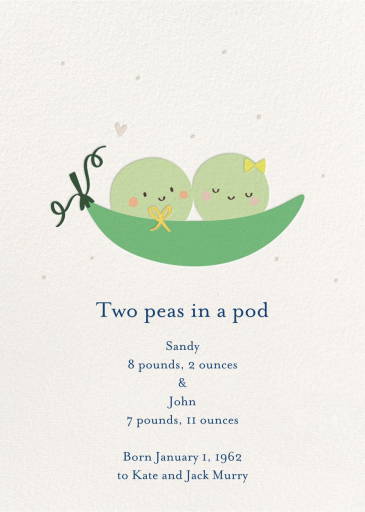 Twin Peas by Little Cube