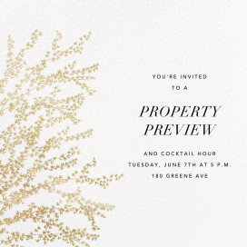 Forsythia Branch - Open House Invitation by Paperless Post