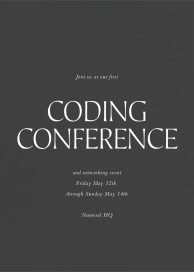 Slate - Conference Invitation by Paperless Post