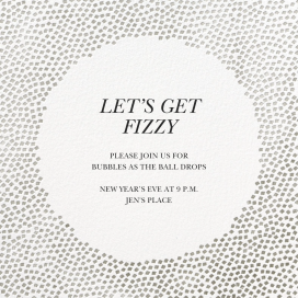 Metallic Confetti - Christmas Party Invitation by Kelly Wearstler