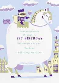 Our Little Prince - First Birthday Invitation by Paperless Post