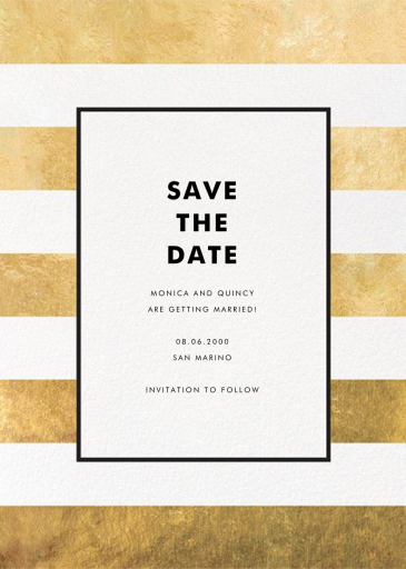 Stripe Suite (Save the Date) - Save the Date by kate spade new york