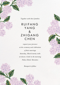 Hydrangea Frame - Wedding Invitation by Rifle Paper Co.