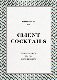 Hand Drawn Chevrons - Cocktail Party Invitation by Paperless Post