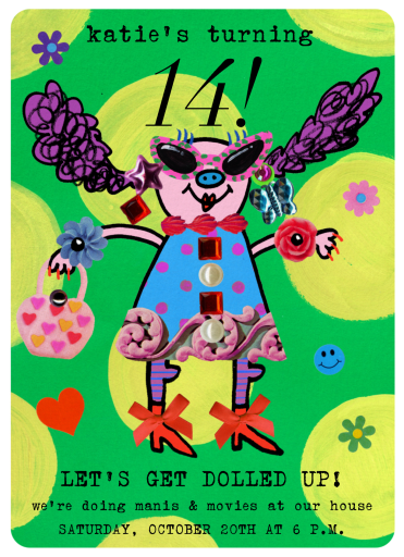 Dolled Up - Birthday Invitation by Gentle Thrills