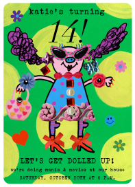 Dolled Up - Birthday Invitation by Gentle Thrills