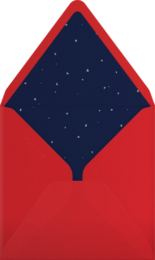 Santa on Rooftop - Paperless Post Envelope
