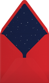 Santa on Rooftop - Paperless Post Envelope