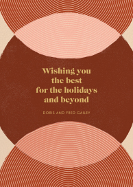 Concentrics - Holiday Card by Paperless Post