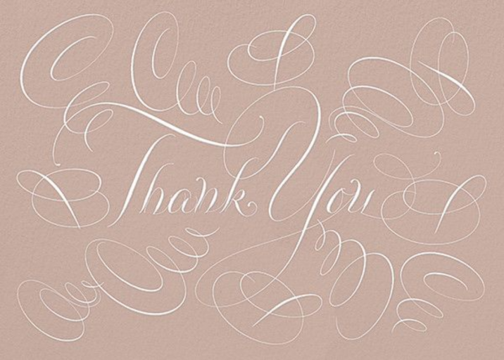 Thank You with Flair by Bernard Maisner