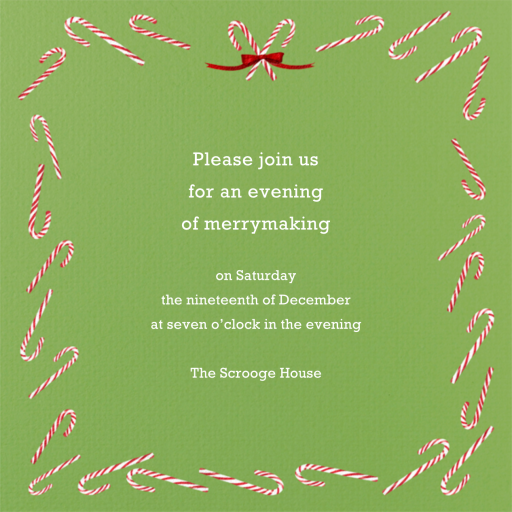 Candy Cane - Holiday Save the Date by Paperless Post