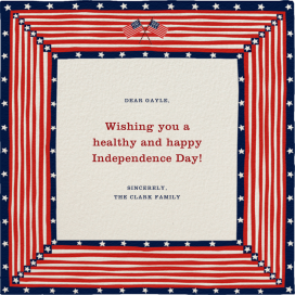 Patriotic Quilt - Greeting Card by Paperless Post
