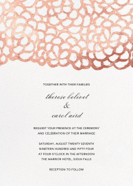 Gardenia (alta) - Invitación de boda de Oscar de la Renta