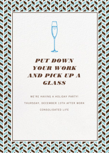 Hand Drawn Chevrons - Corporate Reception Invitation by Paperless Post