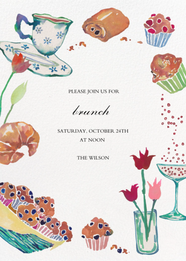 Baked Goods - Brunch Invitation by Happy Menocal
