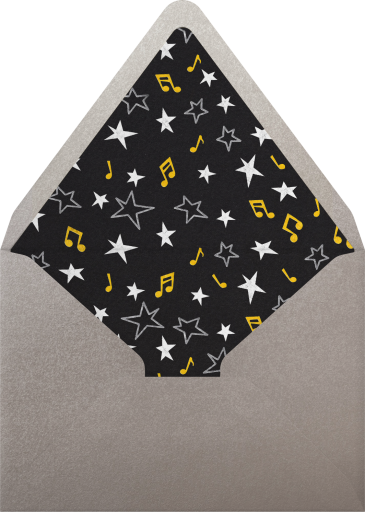 Mic Is On - Paperless Post Envelope