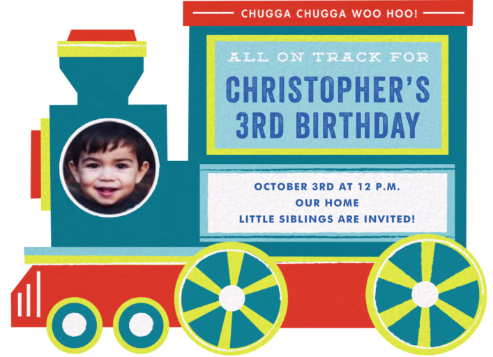 All Aboard - Birthday Invitation by Cheree Berry Paper & Design