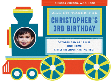 All Aboard - Birthday Invitation by Cheree Berry Paper & Design